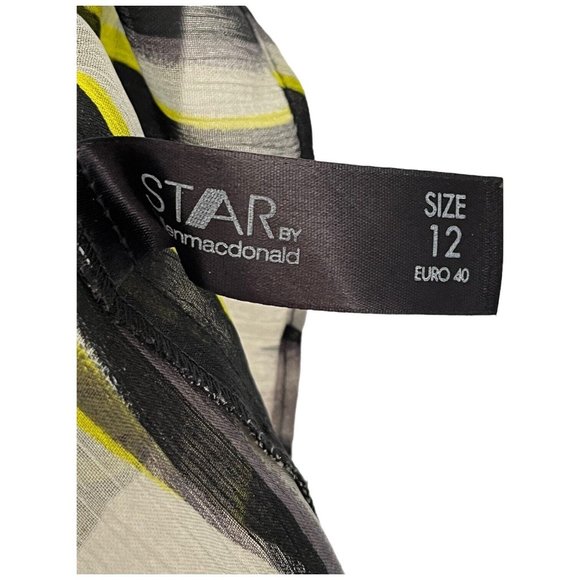 Star by Julien MacDonald Beaded Green Leaf V Neck Tunic Top Cruise Vacation Club - Picture 7 of 10